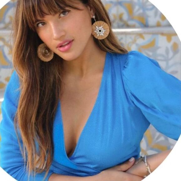 ALDO x Rocky Barnes Endless Summer Raffia Earring - Picture 1 of 7